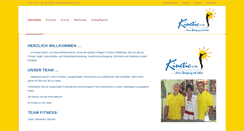 Desktop Screenshot of kinetic-fitness.de