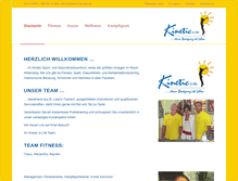 Tablet Screenshot of kinetic-fitness.de